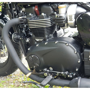 Motone Finned Exhaust Clamps for LC Triumph