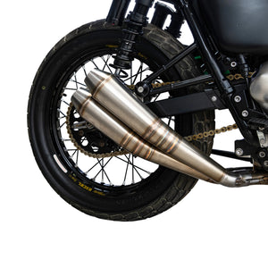 British Customs Aircooled Triumph 2-2 Tracker Pipes