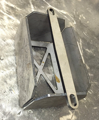 Weld in battery mount
