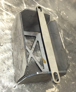 Weld in battery mount