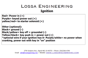 Lossa custom ignition