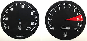 Lossa CB550/ CB750 Honda Gauge overlay
