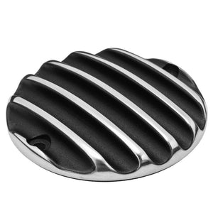 Motone Points Clutch Cover/ Badge - Finned/ Ribbed