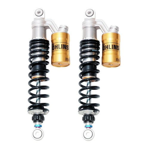 Ohlins Liquid cooled Triumph piggy back rear shocks