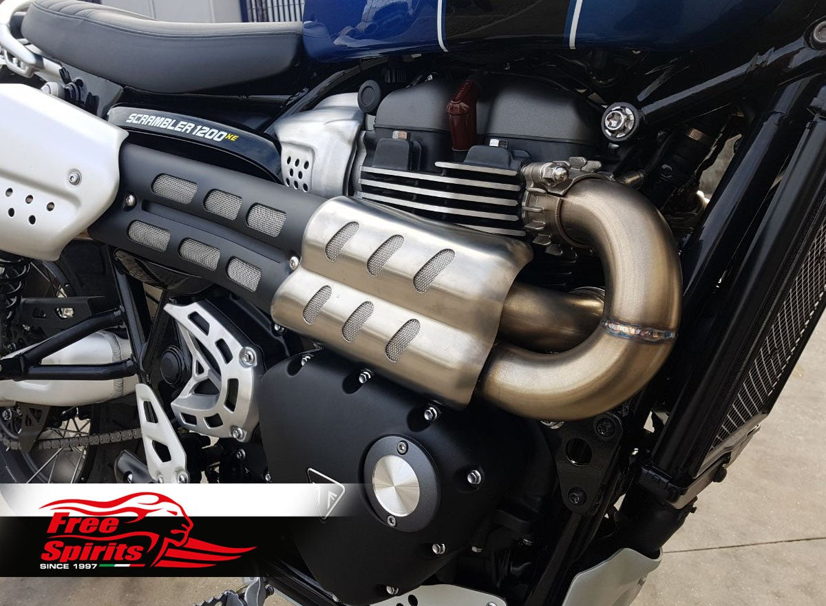 Triumph scrambler 1200 decat pipe top