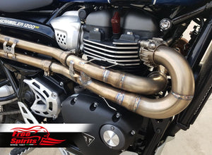 Free Spirits H-Pipe (de-cat) for Triumph Scrambler 1200 until 2020
